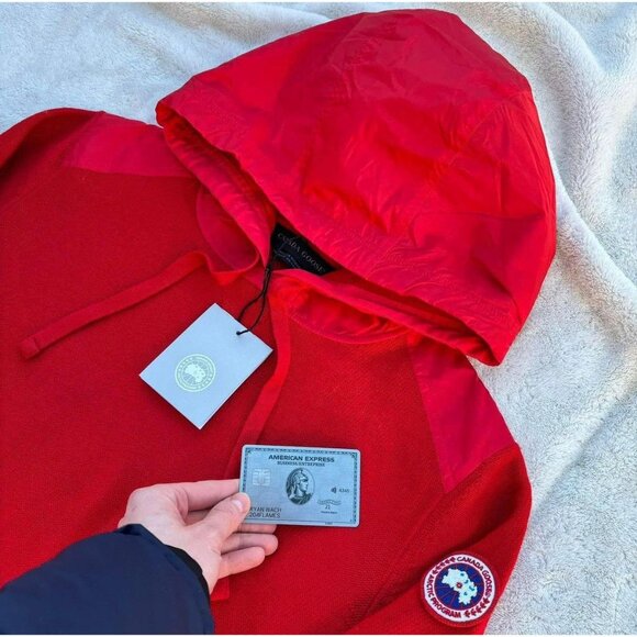 Canada Goose Red Ashcroft Hoodies - Picture 2 of 2